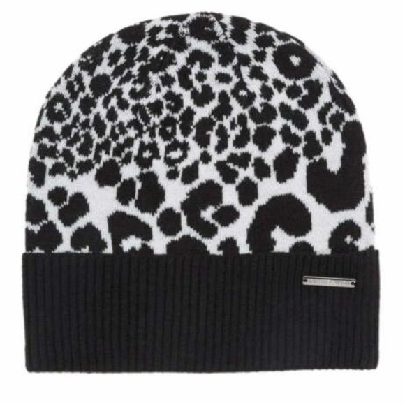 MICHAEL Michael Kors Accessories - Michael Kors Women's Leopard Knit Beanie